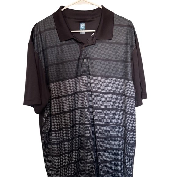 PGA Tour Other - PGA Tour Black and Gray Polo Shirt